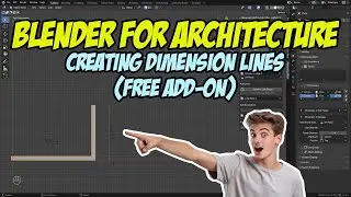 Blender for Architecture: Creating Dimension Lines (Free Add-on)