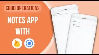 Ionic Notes App with Firebase CRUD