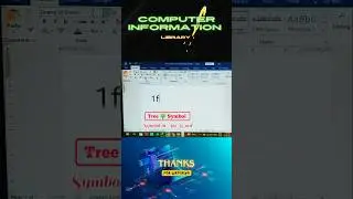 Tree 🌳 symbol in Ms word shortcut keys 