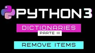 Python dictionary - Pop function, pop item, del and clear