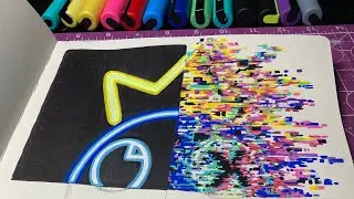 Drawing Blue Rainbow Friends in 5 Different Styles with Posca Markers