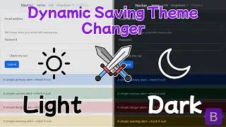 Dynamic Auto-Saving Light/Dark Switch with Bootstrap, JavaScript, and LocalStorage