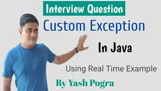 Custom exception in java | How can we write a custom exception in Java