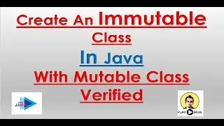 Create An Immutable Class in Java with Mutable Variables.