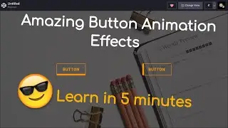 Amazing Button Animation Effect  |  CSS Buttons With Awesome Hover Animation Using HTML & CSS