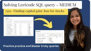 1- Solving Tricky SQL Leetcode Queries (Medium) | Practice Tricky SQL Interview Queries