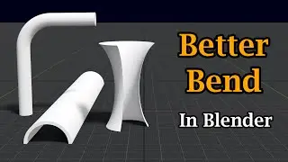 Now Bend Anything With Geometry Nodes | Better & Easier Bending In Blender Using Procedural Nodes