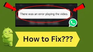 (Solved) There Was an Error Playing the Video WhatsApp Status | Working Guide| Android Data Recovery