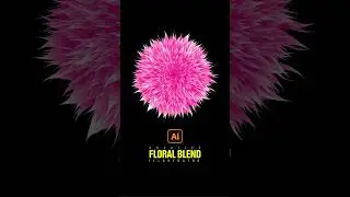 Creative Floral Blend Design in illustrator #shorts