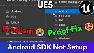 Unreal Engine 5 SDK Not Setup Issues Fix Unreal Engine 5 Fix Issues Of Android SDK #ue5 #andriod