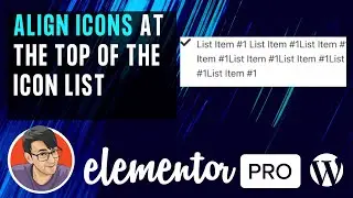 Align Icons at the Top of Elementors Icon List