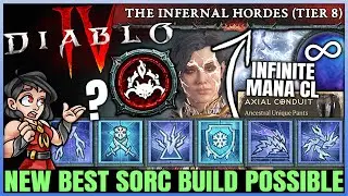 Diablo 4 - New Best TRILLION DPS INFINITE Mana Sorcerer Chain Lightning Build - OP S5 Combo - Guide!