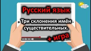 Три склонения имён существительных. Русский язык.