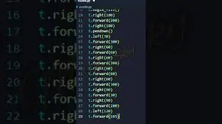 Python Turtle Graphics -VS Code Logo #python #shorts #coding