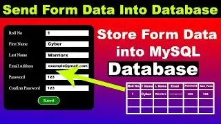 13. How to send store HTML Form data into Database, PHP Tutorial for Beginners