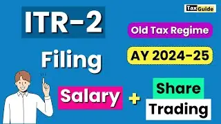ITR 2 filing for Capital Gain STCG | Income Tax Return filing | How to file ITR 2 online AY 2024-25