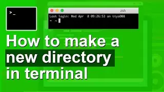 How to make a NEW FOLDER in the terminal and command line