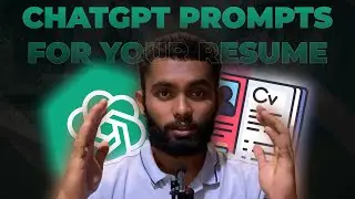 Best CHATGPT Resume Prompt Ideas | Use AI to Make our Resume