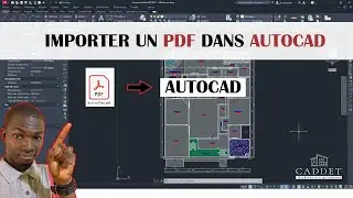 Comment importer un PDF dans Autocad