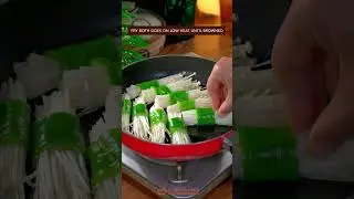 EASY ENOKI MUSHRROM & GREEN PEPPER RECIPE 