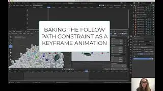 Blender 2.8 - Follow Path Constraint & Baking Animation for glTF exports