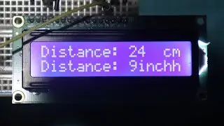 Using ultrasonic distance sensor hc sr04 with 16x2 lcd display and arduino