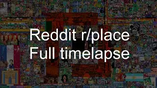 REDDIT R/PLACE FULL TIMELAPSE 2022 - rplace.space