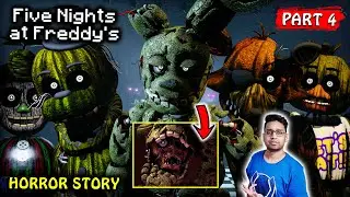 SPRINGTRAP VS PHANTOM ANIMATRONICS in FNAF 3 FIVE NIGHTS AT FREDDY'S Part 4 Real Horror Story Hindi