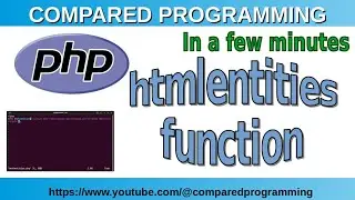 PHP string functions: htmlentities