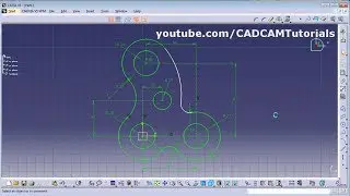 CATIA Training Course Exercises for Beginners - 2 | CATIA Sketcher Drawings