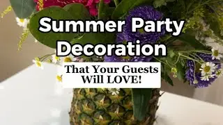 How To Turn A Pineapple Into A Flower Vase 💐 Summer Party Decoration 