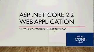 8. ASP .NET Core: Multiple View and Data binding