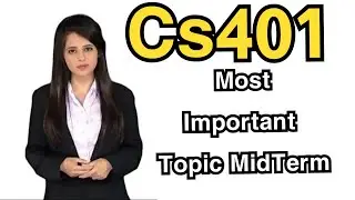 Cs401 Important Topics Midterm|Cs401 midterm current paper 2022|Cs401 current paper 2022|Cs401