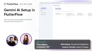 Live Building Gemini Ai App in FlutterFlow