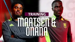 TRAINING | Maatsen and Onana join their first Aston Villa training session.