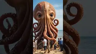 Wow very big Octopus in Beach 😱 