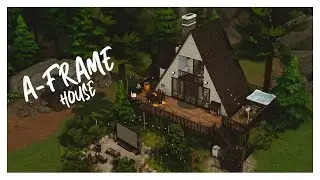 Дом - шалаш 🌲 / A-frame house / ► Строительство в The Sims 4 / No CC + скачать