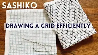 Struggling to draw a grid for Sashiko Hitomezashi? This is how draw it on fabrics and garments!