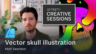 How to create a vector skull illustration using Affinity Designer with Matt Searston