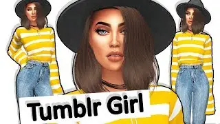 THE SIMS 4 | TUMBLR GIRL | Download sim + All cc links!