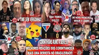 MELHORES REAÇÕES DOS CORINTIANOS AO FORTALEZA 1X0 CORINTHIANS COM GOL DO PIKACHU - SEGUE O LÍDER!!