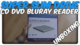 Super Slim Drive Extern CD/DVD/Blu Ray Reader Unboxing + Test [German] [HD]