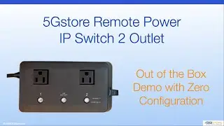 5Gstore Remote Power IP Switch 2 Outlet - Out of the Box Demo with Zero Configuration