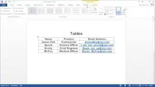 Accessibility: Word Tables