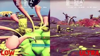 No Mans Sky - Мини тест графики на максимальных и низких настройках.