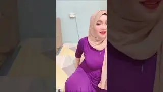 Bigo live goyang di kasur jilbab coklat, cewek cantik viral hot menarik 