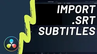 How To Import and Edit Subtitles In Davinci Resolve 16