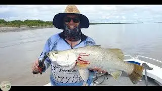 Fishing the run-off at the Daly river