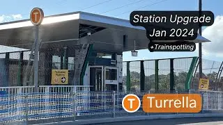 Sydney Transport Vlog 455: Turrella Station Upgrade January 2024 - New Entrance Open + Trainspotting