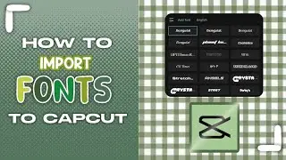how to IMPORT FONTS to CAPCUT (iOS) | YourMina
